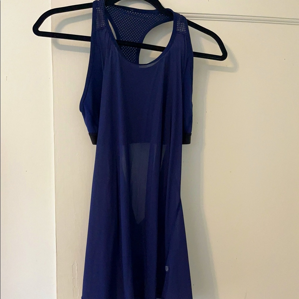 Lululemon backless tank with built in bra